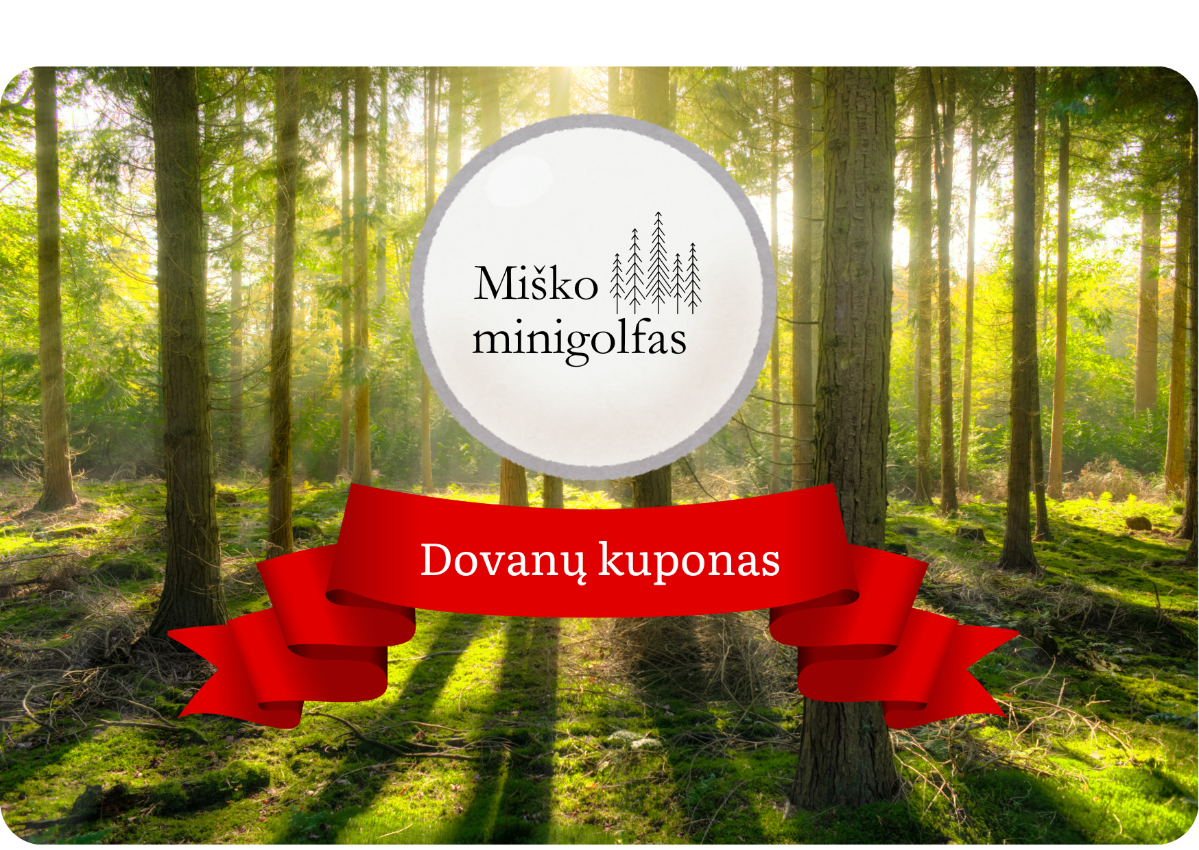 Miško Minigolfo Dovanų Kuponas