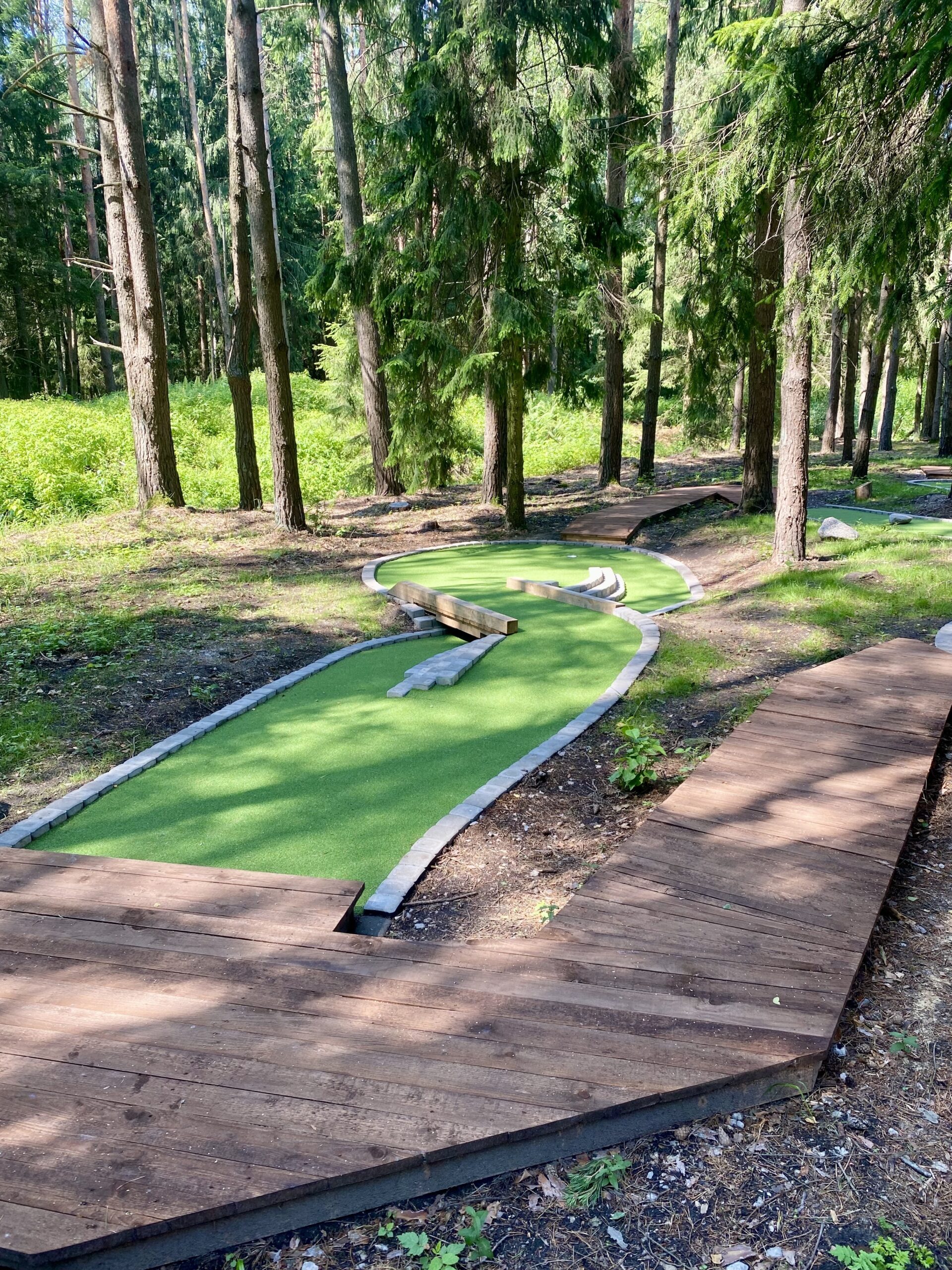 Minigolf takai iš aukščiau